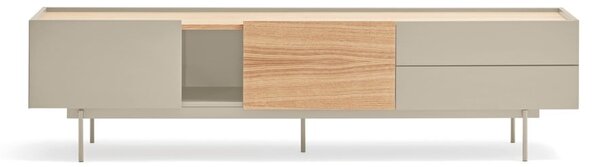 TV stolík v dekore duba v béžovo-prírodnej farbe 180x45 cm Otto – Teulat