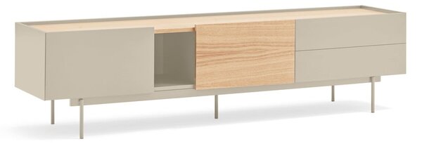 TV stolík v dekore duba v béžovo-prírodnej farbe 180x45 cm Otto – Teulat