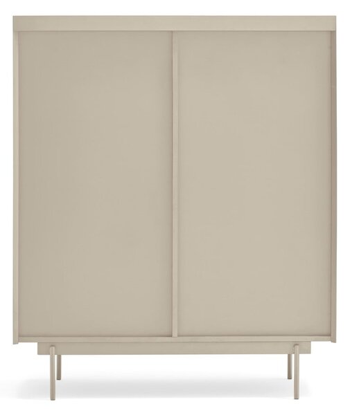 Vysoká komoda v dekore duba v béžovo-prírodnej farbe 100x120 cm Otto – Teulat