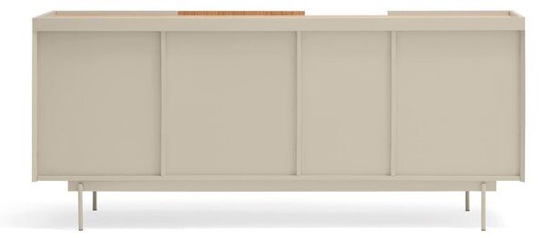 Nízka komoda v dekore duba v béžovo-prírodnej farbe 180x78 cm Otto – Teulat