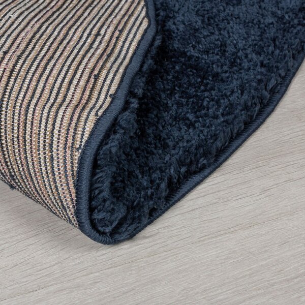 Tmavomodrý okrúhly koberec ø 133 cm – Flair Rugs