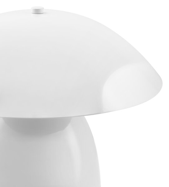 Stolná lampa biela železná kovový podstavec 30 cm moderný dizajn bytové doplnky obývacia izba