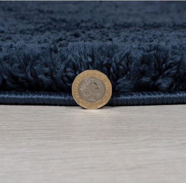 Tmavomodrý okrúhly koberec ø 133 cm – Flair Rugs