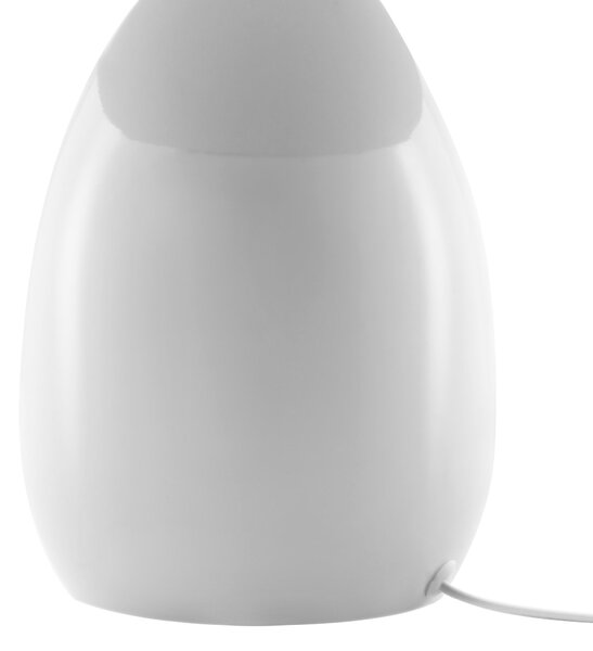 Stolná lampa biela železná kovový podstavec 30 cm moderný dizajn bytové doplnky obývacia izba