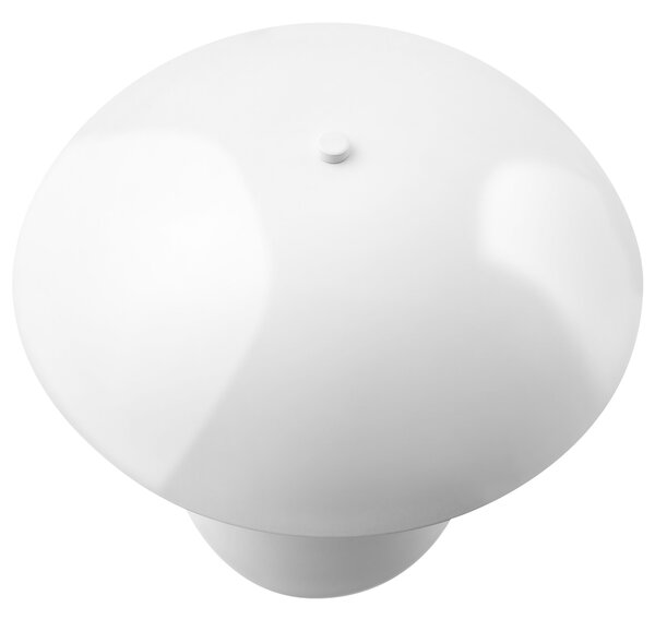 Stolná lampa biela železná kovový podstavec 30 cm moderný dizajn bytové doplnky obývacia izba