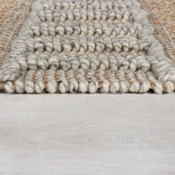 Koberec vo svetlosivej a prírodnej farbe 160x230 cm Medina – Flair Rugs