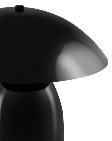 Stolná lampa čierna železná kovový podstavec 30 cm moderný dizajn bytové doplnky obývacia izba