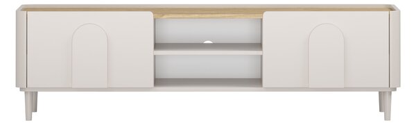 TV stolík Amilio 170 cm na nožičkách - kašmírová / dub olejovaný