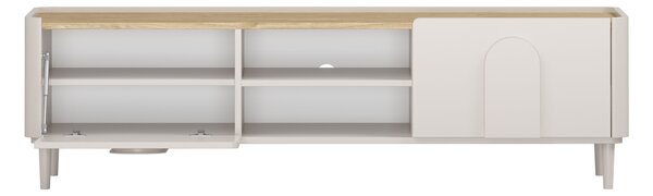 TV stolík Amilio 170 cm na nožičkách - kašmírová / dub olejovaný
