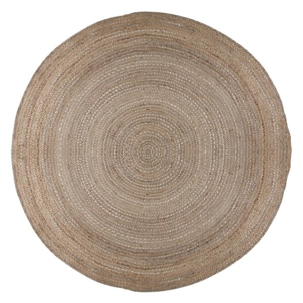 Jutový okrúhly koberec v prírodnej farbe 180x180 cm Capri – Flair Rugs