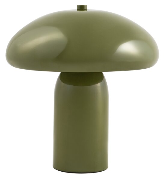 Stolná lampa tmavozelená železná kovový podstavec 22 cm moderný dizajn bytové doplnky obývacia izba