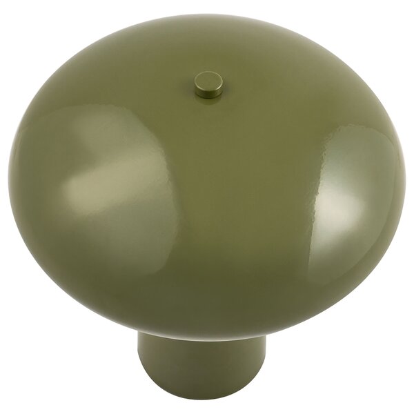 Stolná lampa tmavozelená železná kovový podstavec 22 cm moderný dizajn bytové doplnky obývacia izba