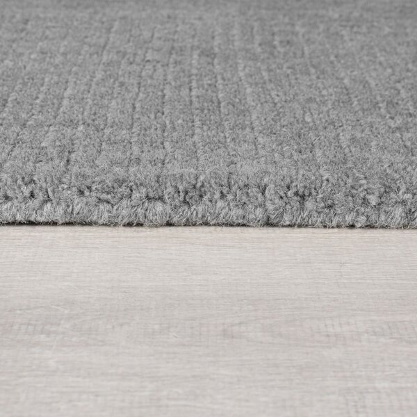 Sivobéžový ručne tkaný vlnený koberec 120x170 cm Border – Flair Rugs