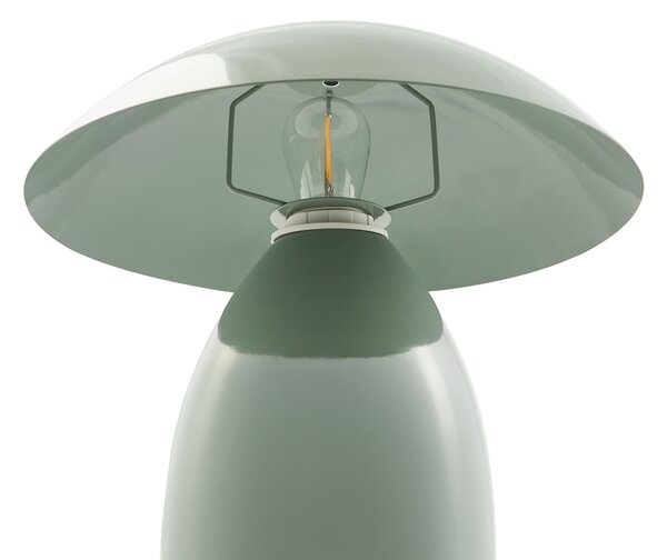 Stolná lampa svetlozelená železná kovový podstavec 30 cm moderný dizajn bytové doplnky obývacia izba