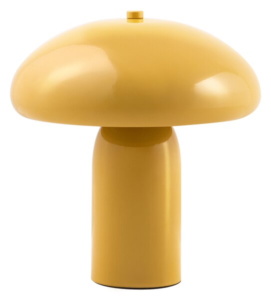 Stolná lampa žltá železná kovový podstavec 22 cm moderný dizajn bytové doplnky obývacia izba
