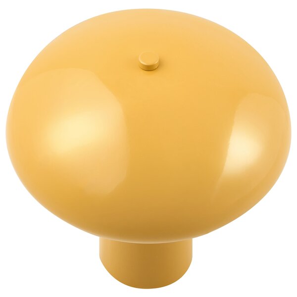 Stolná lampa žltá železná kovový podstavec 22 cm moderný dizajn bytové doplnky obývacia izba