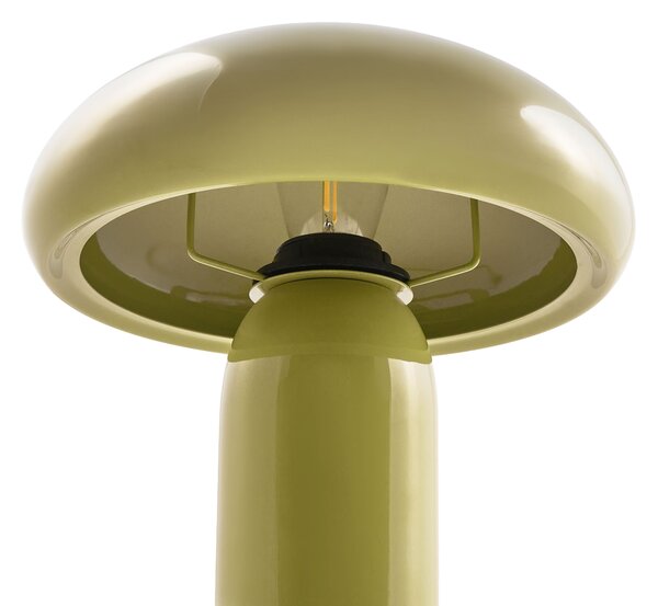 Stolná lampa svetlozelená železná kovový podstavec 22 cm moderný dizajn bytové doplnky obývacia izba