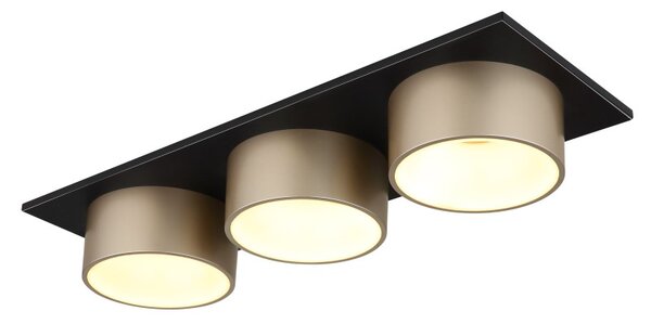 GLOBO 56964-3 RAYMOND stropné svietidlo LED 24W 3000/1000lm 3000K čierna, champagne