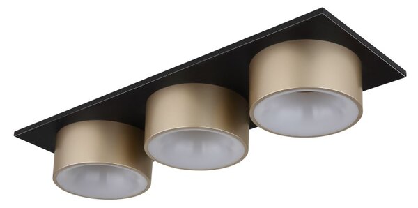 GLOBO 56964-3 RAYMOND stropné svietidlo LED 24W 3000/1000lm 3000K čierna, champagne