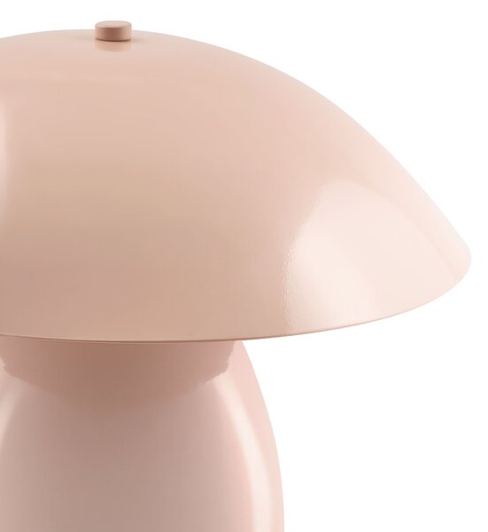 Stolná lampa pastelová ružová železná kovový podstavec 30 cm moderný dizajn bytové doplnky obývacia izba