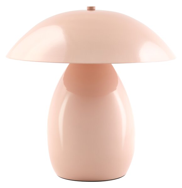 Stolná lampa pastelová ružová železná kovový podstavec 30 cm moderný dizajn bytové doplnky obývacia izba