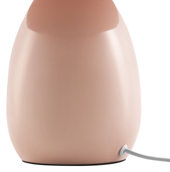 Stolná lampa pastelová ružová železná kovový podstavec 30 cm moderný dizajn bytové doplnky obývacia izba