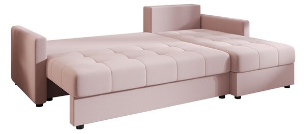 Rozkladacia sedacia súprava ADELINDE - ružová, pravý roh