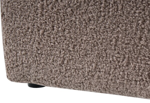 Posteľ s úložným priestorom sivobéžová buklé 90 x 200 cm čalúnený rám postele s roštom moderný dizajn