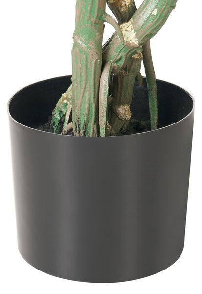 Umelá rastlina monstera zelená a čierna syntetický materiál 155 cm dekoratívne doplnky