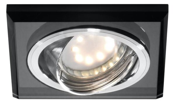 Stropné vstavané bodové svietidlo VIVIDUS - 1xGU10, MR16, 50W, 9cm, hranaté, čierne