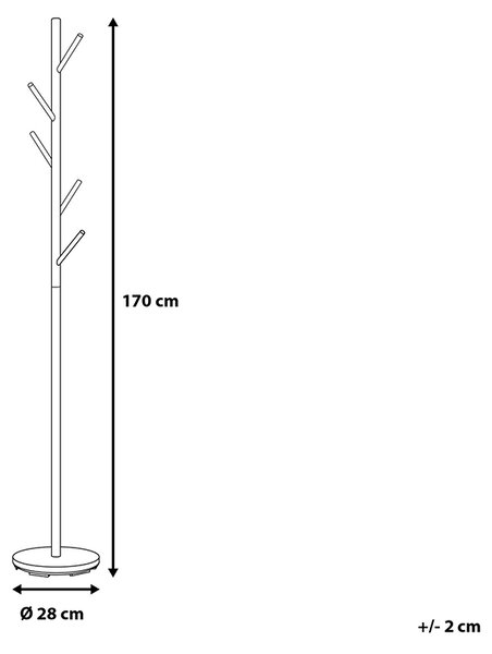 Stojan na kabáty strieborná nerezová oceľ chróm 170 cm moderná štýlová praktická predsieň