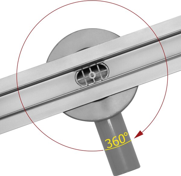 Odtokový žľab Rea Neo Slim Pro Nickel Brush INOX 50