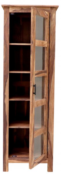 Vitrína Rami 60x180x45 indický masív palisander