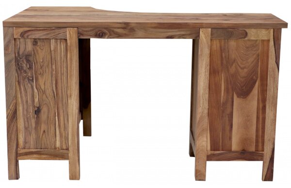 Písací stôl rohový Rami 130x76x85 indický masív palisander