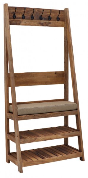 Vešiak Rami s 6 háčikmi 80x175x40 indický masív palisander