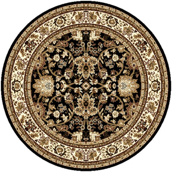 Alfa Carpets Kusový koberec TEHERAN T-117 brown kruh - 190x190 (průměr) kruh cm