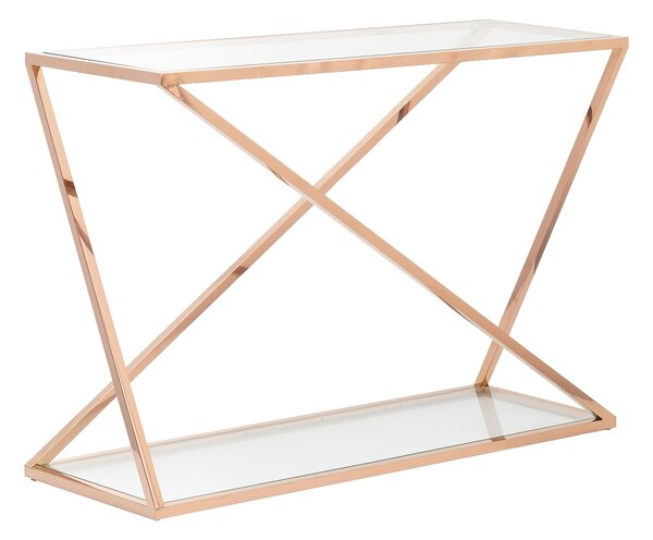 Konzolový stolík Vertigo rose gold 120 x 40 x 80 cm