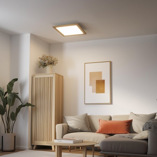 Eglo - LED RGBW Stm. panel SALOBRENA-C LED/21W/230V 2700-6500K hnedá + DO