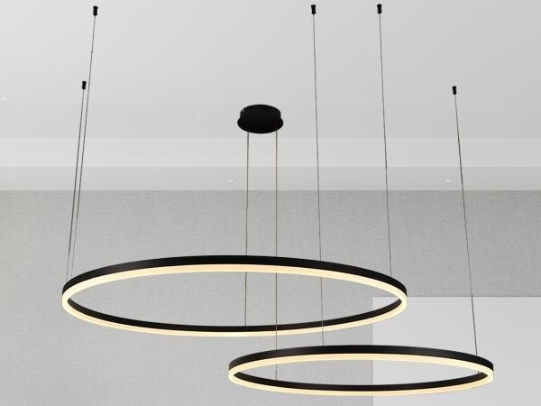 LED Stmievateľný luster na lanku LED/128W/230V 3000-6500K + diaľkové ovládanie
