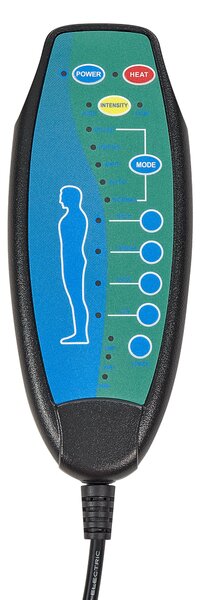 Masážne kreslo čierna koža otočné s kolieskami ergonomické nastaviteľná výška moderný štýl kancelária