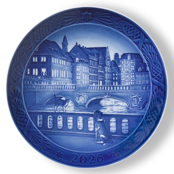 Porcelánový tanier Blue Collectibles 2026 The Marble Bridge Ø 18 cm