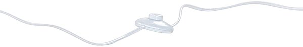 Stojaca lampa biela kov zmes bavlny a polyesteru 149 cm statívový podstavec látkové tienidlo kábel moderný retro dizajn obývačka spálňa