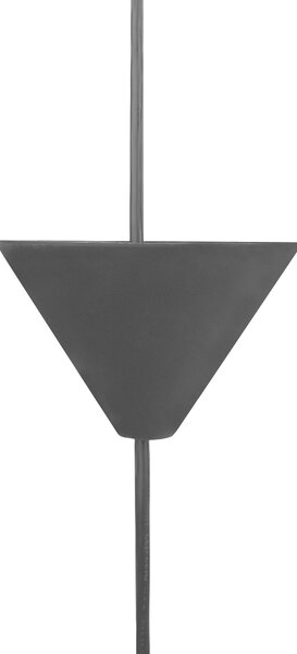 Závesná lampa čierna syntetický materiál okrúhle tienidlo tvar borovicovej šišky na strop moderný škandinávsky štýl obývačka detská izba