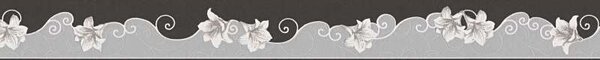 A.S. Création | Vinylová bordúra na stenu Only Borders 96211-1 | 5 cm x 5 m | čierna, šedá, biela