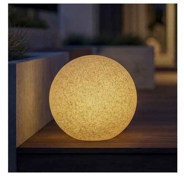Kanlux 45934 - Vonkajšie svietidlo STONO 1xE27/15W/230V pr. 20 cm IP65 béžové