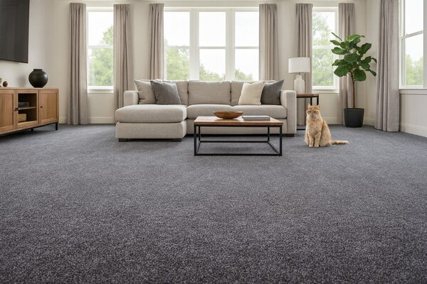 Condor Carpets , Metrážny koberec Prestige 482, na mieru, šíře 4m, šedá, ab (mriežka), detská izba