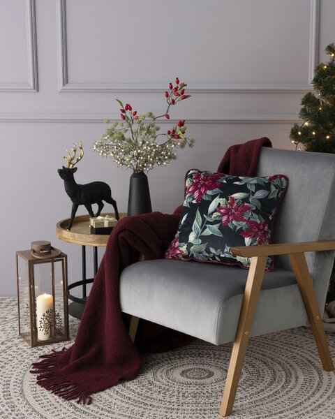 Obliečka na vankúš Poinsettia Elegance 43x43 cm