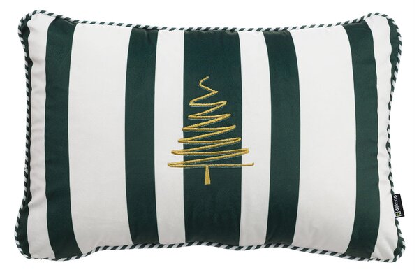 Obliečka na vankúš Green & White Noel 60x40 cm