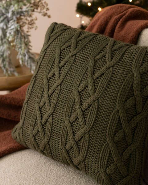 Obliečka na vankúš Knitted Warmth 43x43 cm