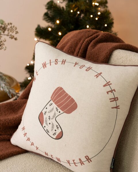 Obliečka na vankúš Festive Stocking 43x43 cm